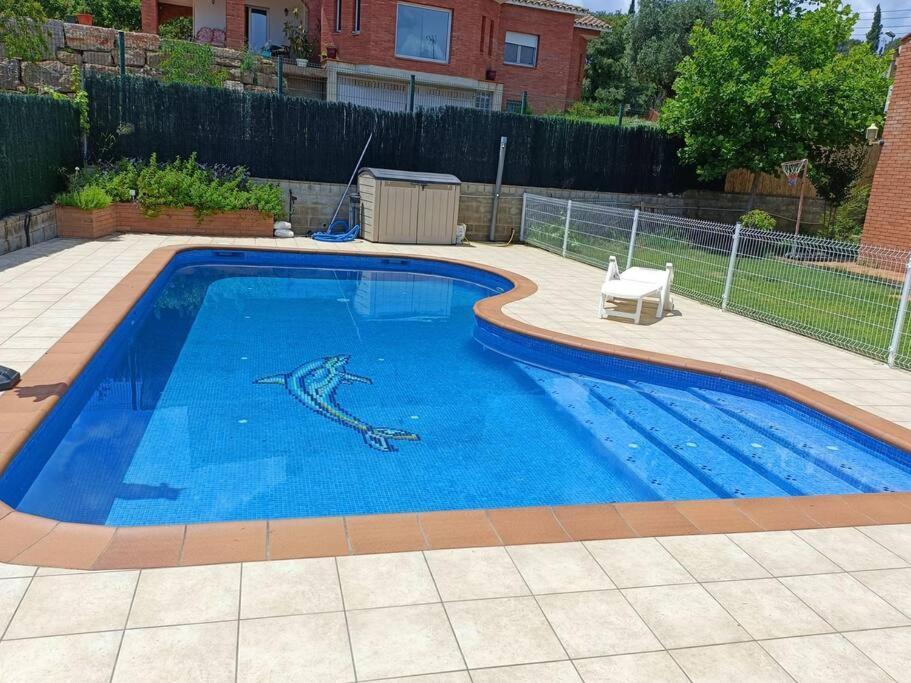Casa Con Jardin Y Piscina Privada. Villa Santa Eulalia de Ronsaná Eksteriør billede